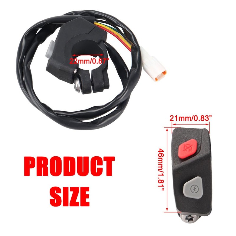 Cylemoto 2 Buttom Start Switch Engine Stop Button Kill Switch