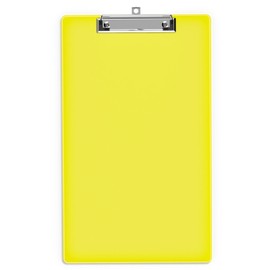 Juvealoe Legal Size Clipboard, 8.5 x 14 Yellow Plastic Long Clip Board with Low Profile Clip, 9 x 15 in, Suitable for Legal Lawers and Business, Office Supply