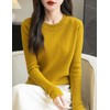 Chanyarn Women's 100% Merino Wool Sweater 2024 Fall Winter Crew