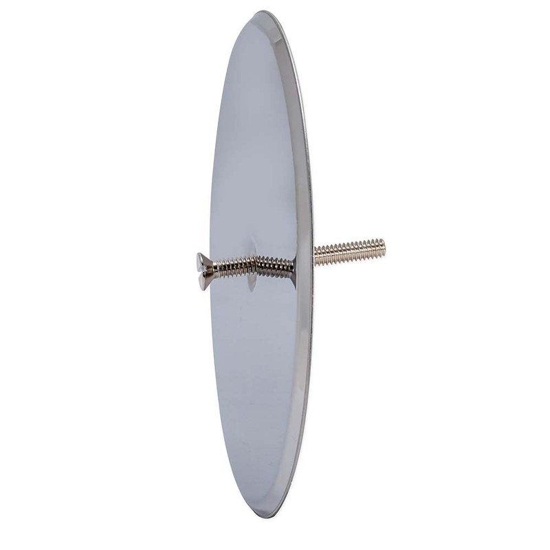 EZ-FLO 6 Inch Stainless Steel Bathtub Overflow Cleanout Cover Plate,