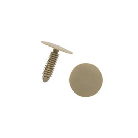 Motoforti 20pcs 7mm x 25mm x 28mm Trim Door Panel Retainer Clips Rivet Beige Long-lasting