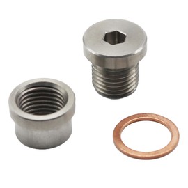 Gasket transmission sump drain plug (welded) +12mm transmission drain plug kit steel handle and plug