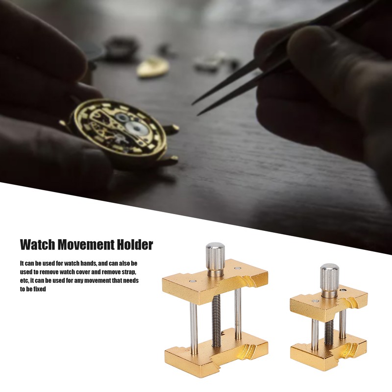 2pcs Movement Holder Aluminum Watch Repairing Movement Fixed Base Tool