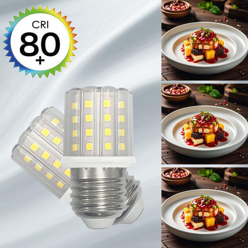 Syited E26 LED Corn Light Bulbs,5W Cool White 6000K, Equivalent