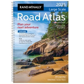 Rand McNally Road Atlas Large Scale 2025: United States, Canada, Mexico (Rand McNally Large Scale Road Atlas USA)
