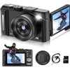 4K Digital Camera for Photography, 3" 180° Flip Screen with