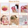 Pack of 80 Face Sponge, Cellulose Make-Up Pads, Compressed Make