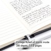 feela 3 Pack Pocket Notebook Journals with 3 Black Pens,