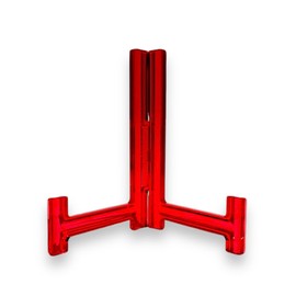Alligator L-Shaped Dish Stand, Frame Stand, Display Stand, Photo, Clock, Art Board, Acrylic (Red, L4 (for 5.5 - 7.1 inches (14 - 18 cm) Plates))
