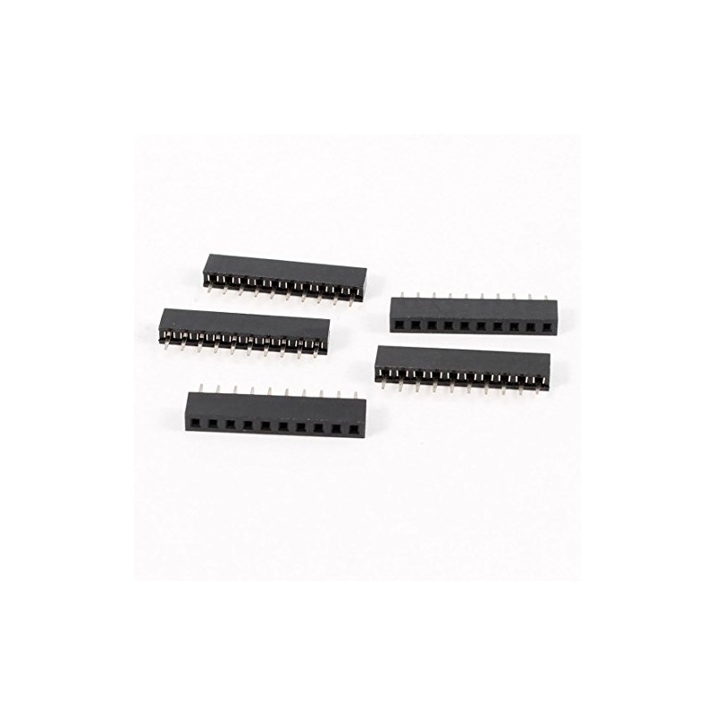 Sourcingmap 5pcs Straight Single Row 2mm Pitch 10 Pins Connector
