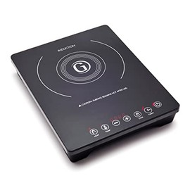 GreenPan 1800W Countertop Burner, Portable Induction Cooktop, Electric Hot Plate, Temperature Controls, LED Display, Programmable, Safety Lock, Pan Detection, Easy Clean Black Crystal Glass Surface