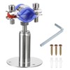 sourcing map Stainless Steel Pipe Supports Wall Mount Ceiling Mount