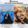 CAMPCONE Silky Sleeping Bag Liner Cold/Warm Weather–XL Travel Sheets for