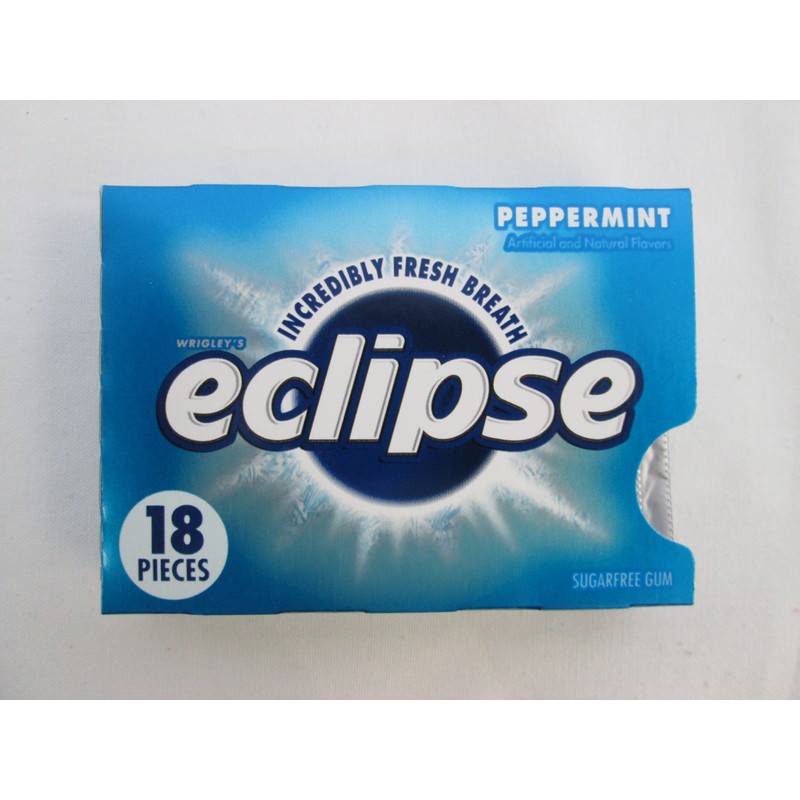Eclipse Peppermint, Sugar-free Gum: 16 Pack of 18 Pieces