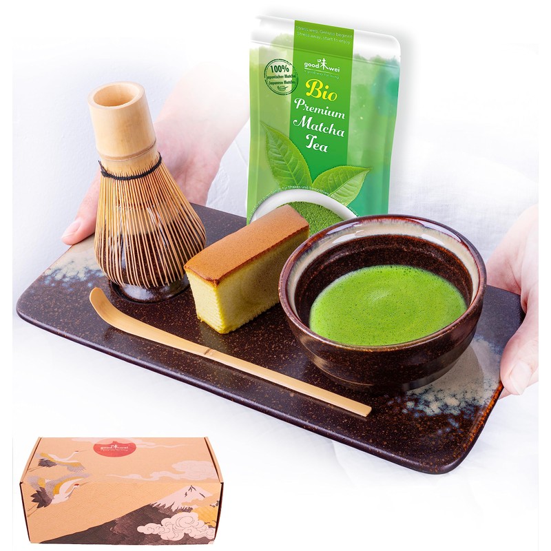 Goodwei Matcha Set of 6 (Kumo) Including Organic Matcha and