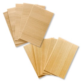 Wooden Business Card Mount, Wooden Business Card, Card Mount for Inkjet Printers, 2.2 x 3.6 inches (55 x 91 mm), 10 Sheets (5 Horizontal and 5 Vertical)