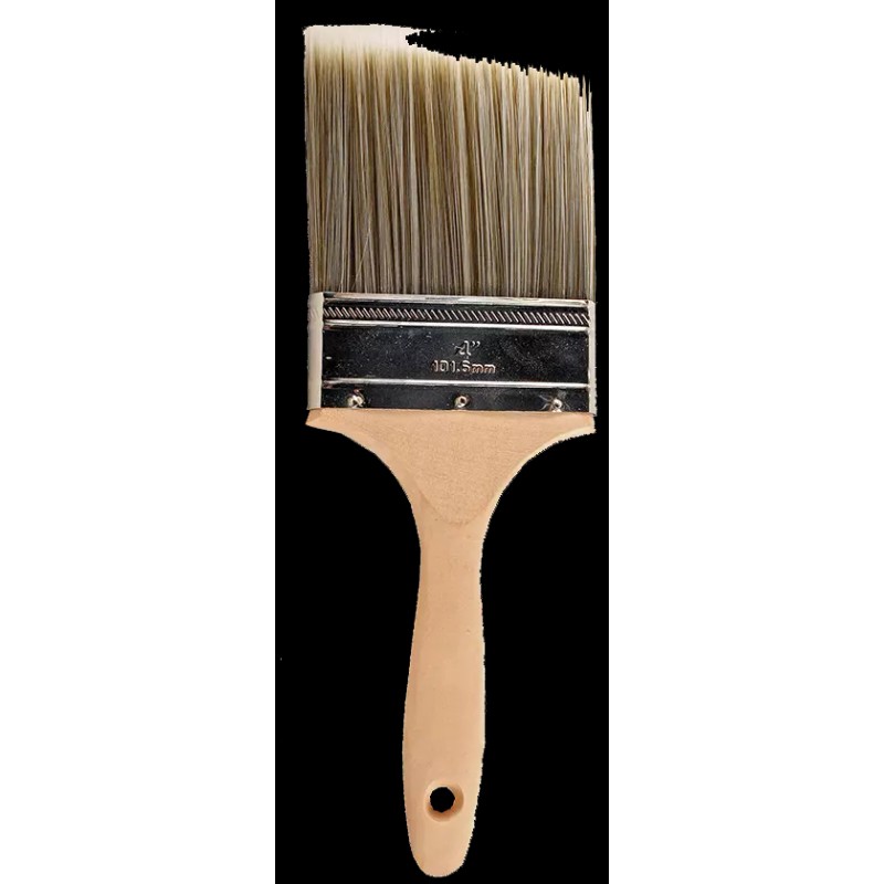 Pro-Grade 1PK 4" Flat House Wall,Trim Paint Brush Set Home