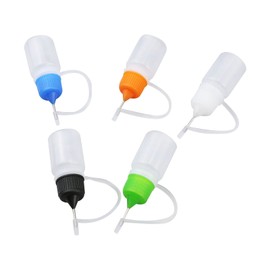 T Tulead 5ML Plastic Precision Tip Applicator Precision Tip Applicator Bottles Clear Tip Applicator 10PCS for Quilling,Craft,Painting