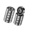 Hihaha 12x37x12mm 6301-2RS Deep Groove Ball Bearings Silver Tone -