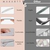 Makartt Nail File, 100/180 Grit Nail Files for Natural Nails,