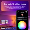 Roku Smart Light Bulbs (Color, 2-Pack) - Dimmable A19 Color