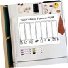 NUOBESTY 1set Magnetic Weekly Planner Board Dry Erase Refrigerator Schedule