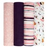 DREAMS & DIMPLES Muslin Swaddle Blankets 4 Pack Premium 100%