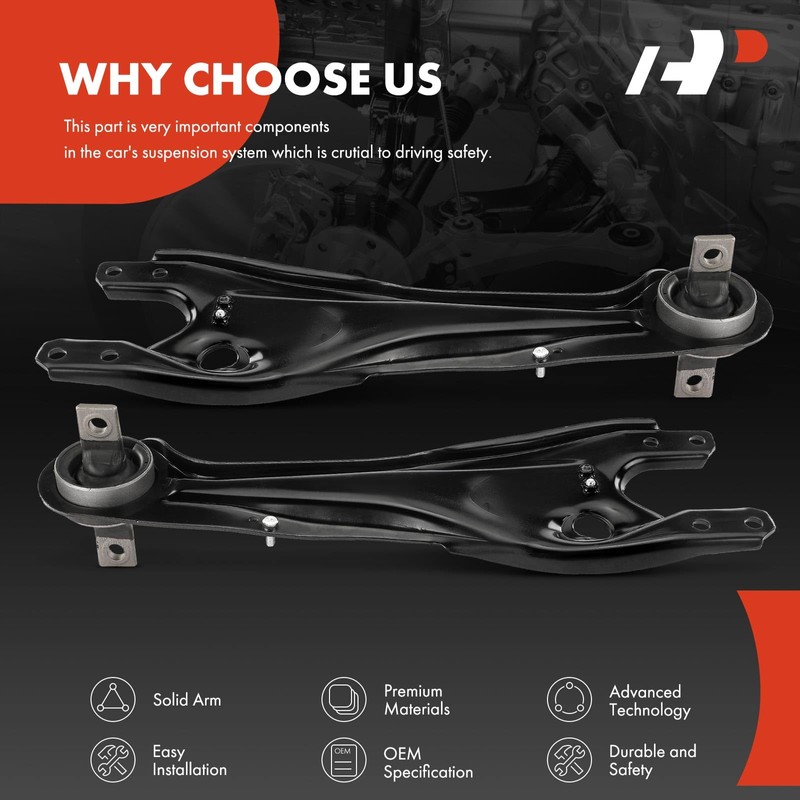 A-Premium 2 x Rear Suspension Trailing Arm Compatible with Honda