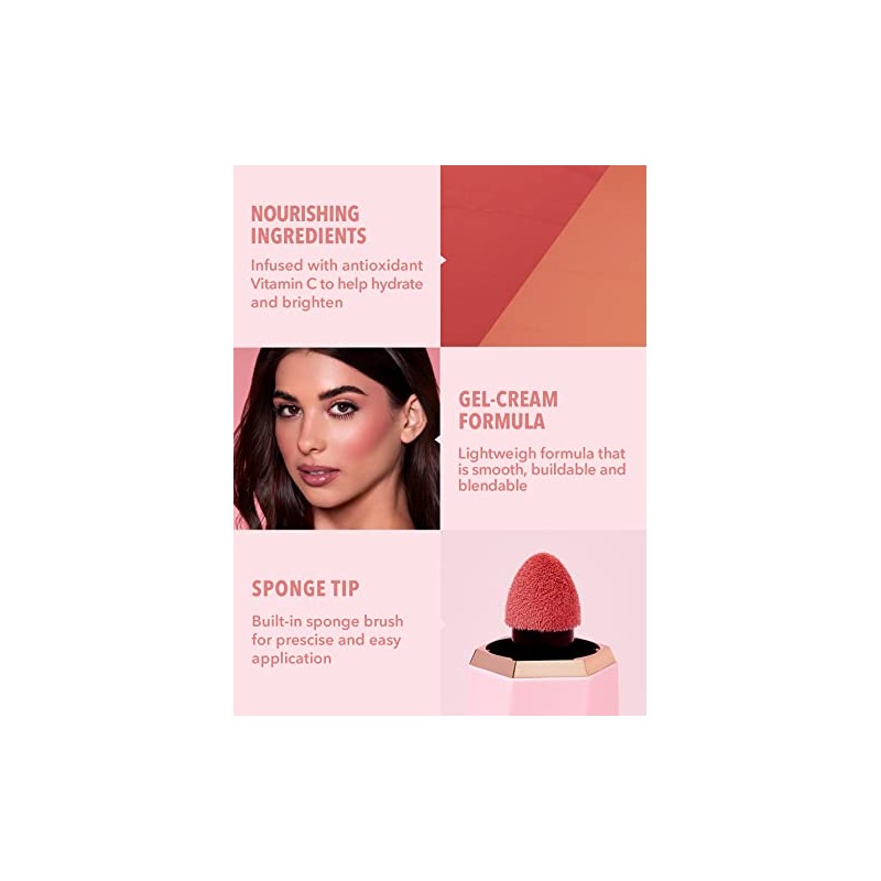 SHEGLAM Maquillaje con rubor líquido Color Bloom para mejillas con