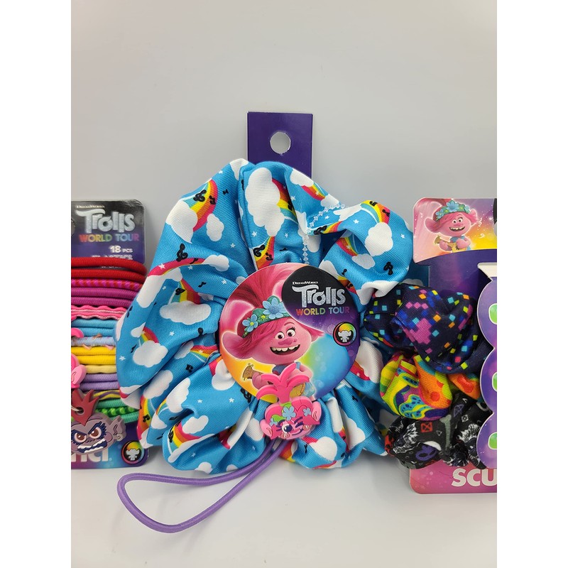 Trolls Scuncis, Ponytailers & Elastics Set