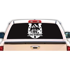 Morelos Sticker para Trocas De Rancho Calcomania para Carro Mexico Decals for Trucks Morelos Mexico Sticker Decal Diseño Ranchero con Caballos y Herradura (10", Morelos)