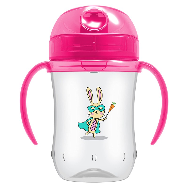 Dr. Brown's Milestones Soft Spout Sippy Cup with Handles, Pink