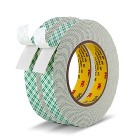 Ndcadhesive Double Sided Tape Foam Tape 3/4" x 18Ft Made of 3M High Shear Adhesive Mounting Tape with High Temperature Resistance for Exterior Interior Mounting Applications and other Home Office Deco (Pack of 2)