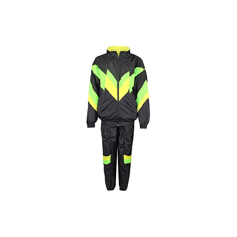 Foxxeo 80s Costume for Adults Premium 80s Tracksuit Assi –
