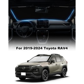 for Toyota RAV4 Sun Shade Sunshade Windshield - Front Windshield Shade Custom Fit RAV4 2019-2024 Car Accessories