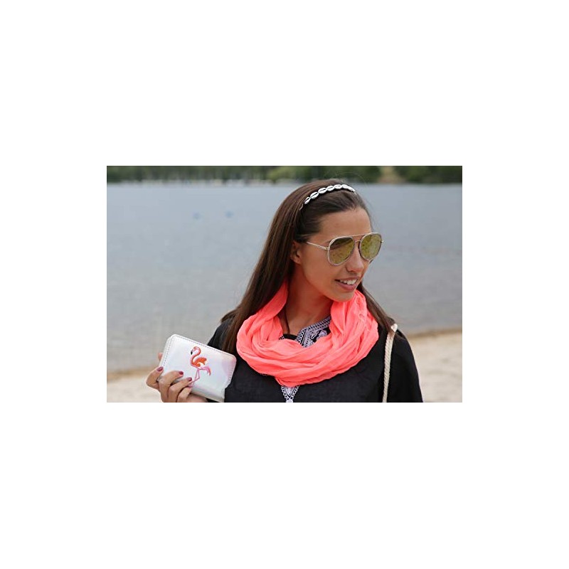 styleBREAKER Jersey Loop Tube Scarf in Crash Look, Plain Colours,