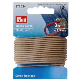 Elastic Cord 2.5 mm Beige