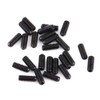 Fdit 200pcs M3 Black Carbon Steel Socket Cup Point Grub