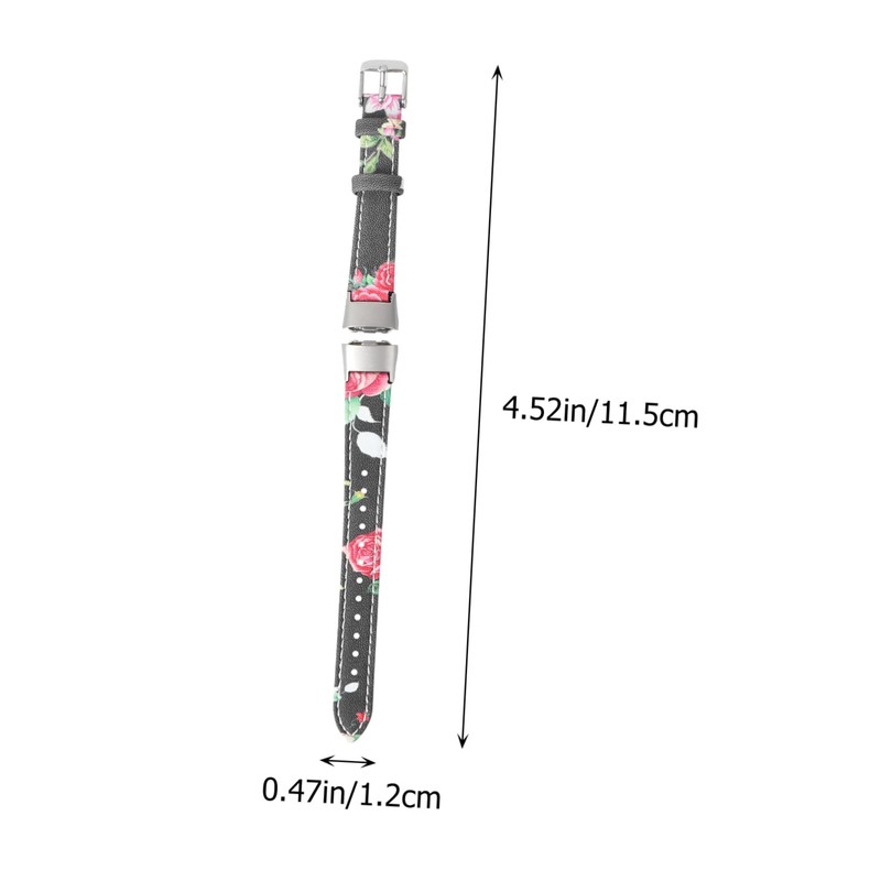Levemolo Watch Strap for Fit Printed Pattern Leather Smartwatch Band