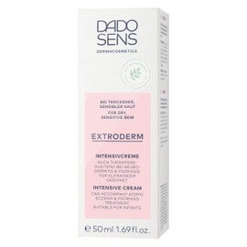 DADO SENS Extroderm Intensive Cream 50 ml – Soothing Moisturising Care for Dry and Sensitive Skin of All Ages – Also Complete with Therapy for Neurodermatitis and Psoriasis