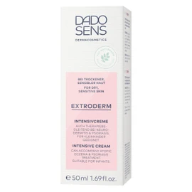 DADO SENS Extroderm Intensive Cream 50 ml – Soothing Moisturising Care for Dry and Sensitive Skin of All Ages – Also Complete with Therapy for Neurodermatitis and Psoriasis