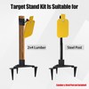 2x4 Metal Target Stand System for Outdoors Shooting Range