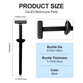 MXZWOC 150PCS Nylon Universal Cable Tie Buckle – Heavy Duty Self-Locking Zip Ties Holder, Multipurpose Plastic Cable Ties Tool, UV Resistant Zipties High Temperature for Car Daily Auto Fixing