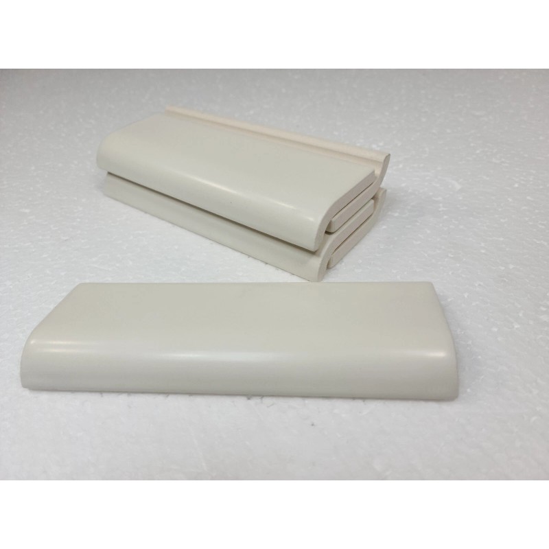 Daltile Light Bone Biscuit Ceramic Tile Mud Cap Backsplash Subway