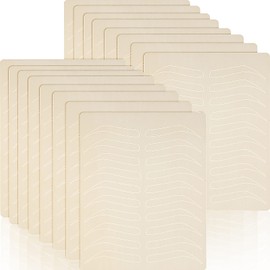 16 piezas de suministros de microblading de doble cara para práctica de cejas, práctica de látex, piel, microblading, sin tinta, práctica de piel, maquillaje de silicona, para practicar cejas