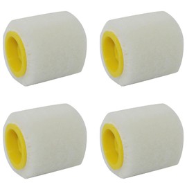 XGNG 4pcs Miniature Wool Roller Brush Paint Roller Brush Mini Roller Core for Repairing Edges and Corners Small Painting Tools Replacement Accessories