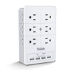 Multi Plug Outlet Surge Protector Nikleb, 12 Electrical Outlets Extender