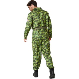 dressforfun Men's Costume Air Force Pilot Camouflage – L