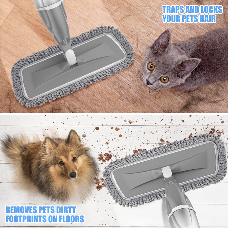 Microfiber Spray Mops for Floors Cleaning: EXEGO Dust Mop Wet