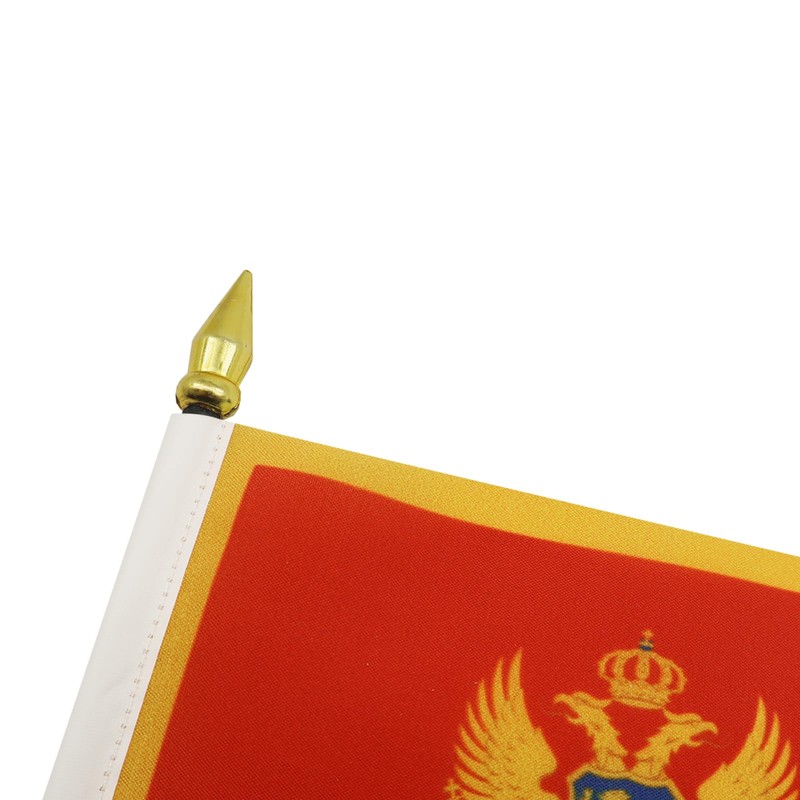 AZ FLAG MONTENEGRO TABLE FLAG 4'' x 6'' - MONTENEGRIN